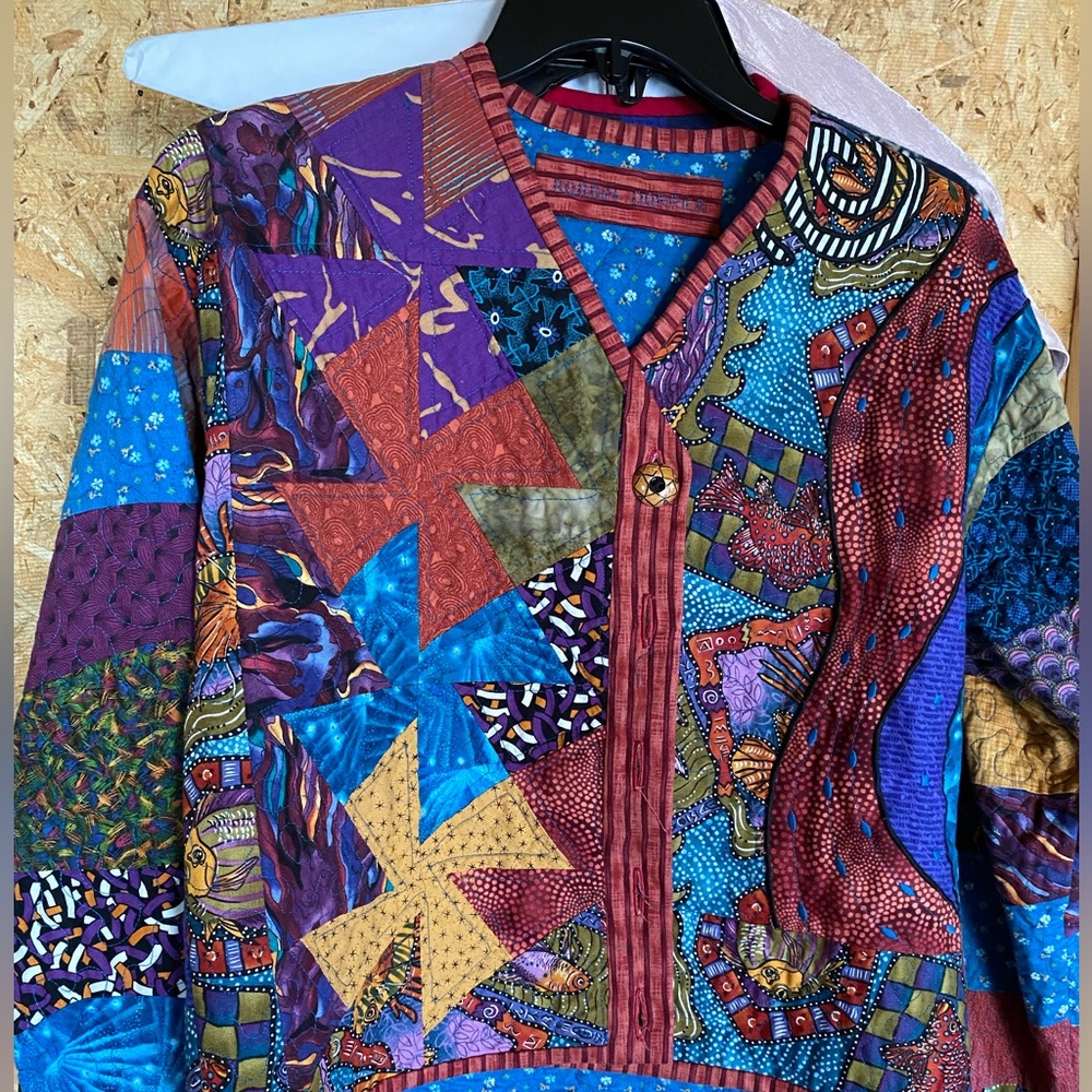 Handmade Lined Quilted Jacket, size small
Like new